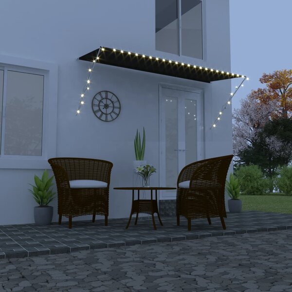 Tenda na uvlačenje s LED svjetlima 350 x 150 cm antracit - Antracitno siva / 350 x 150 cm