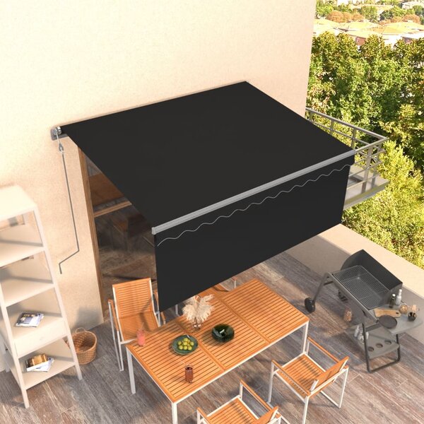 Automatska tenda na uvlačenje s roletom 3 x 2,5 m antracit - Antracitno siva / 3 x 2.5 m