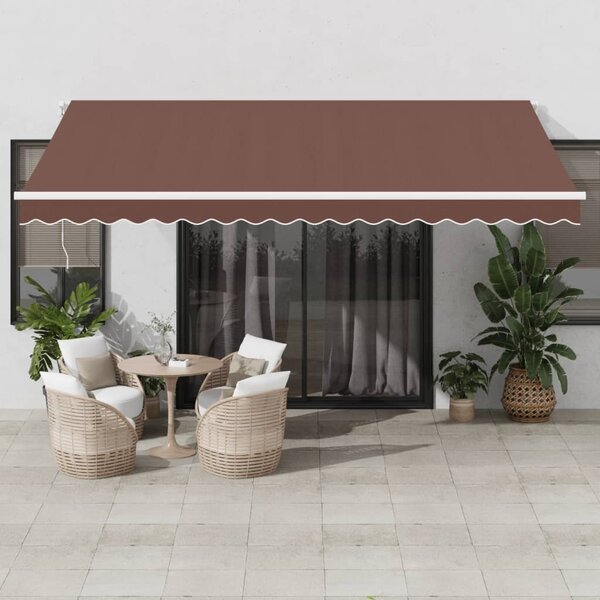 Tenda na automatsko uvlačenje smeđa 450 x 350 cm - Smeđa / 450 x 350 cm