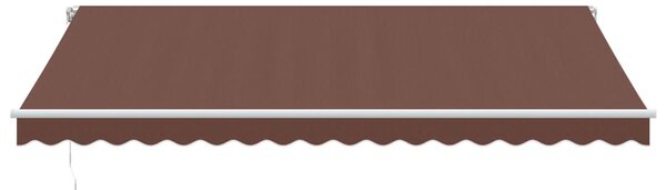 Tenda na ručno uvlačenje smeđa 450 x 350 cm - Smeđa / 450 x 350 cm