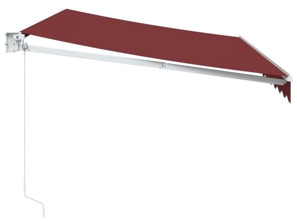Tenda na ručno uvlačenje bordo 350 x 250 cm - Crvena / 3.5 x 2.5 m