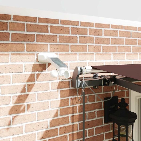 Tenda na automatsko uvlačenje s LED smeđa 400 x 300 cm - Smeđa / 400 x 300 cm