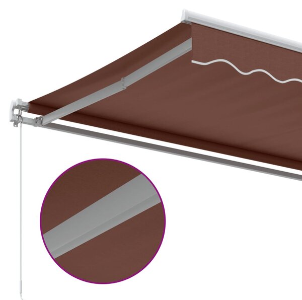 Tenda na ručno uvlačenje smeđa 450 x 350 cm - Smeđa / 450 x 350 cm