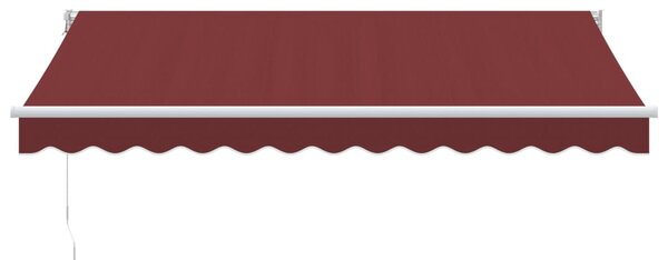Tenda na ručno uvlačenje bordo 350 x 250 cm - Crvena / 3.5 x 2.5 m