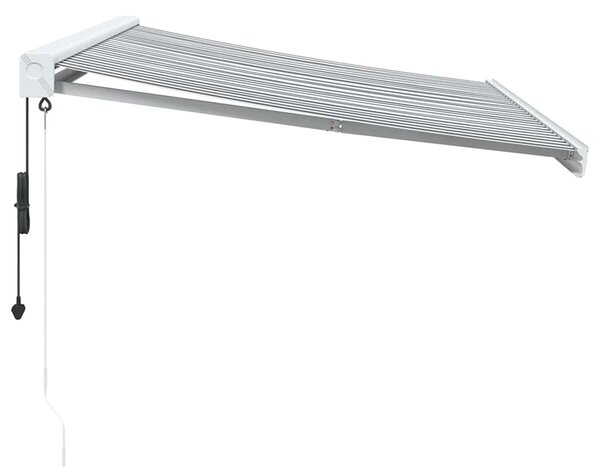 Tenda na uvlačenje antracit-bijela 3,5x2,5 m tkanina i aluminij - Antracitno siva / 3.5 x 2.5 m