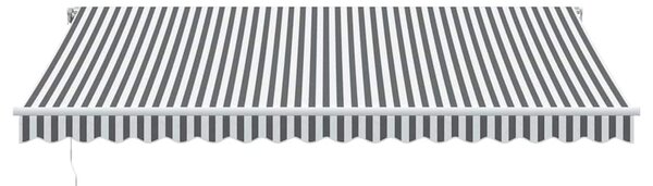 Tenda na automatsko uvlačenje antracit i bijela 450 x 350 cm - Antracitno siva / 450 x 350 cm