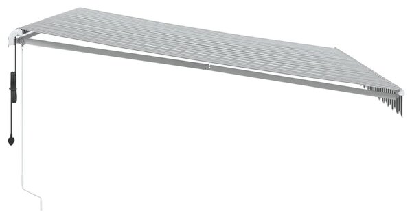Tenda na automatsko uvlačenje antracit i bijela 450 x 350 cm - Antracitno siva / 450 x 350 cm