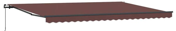 Tenda na ručno uvlačenje smeđa 500 x 300 cm - Smeđa / 500 x 300 cm