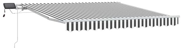 Tenda na ručno uvlačenje LED antracit i bijela 300 x 250 cm - Antracitno siva / 300 x 250 cm