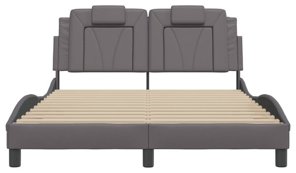Okvir kreveta Viana s LED-om bez madraca sivi 120 x 200 cm - Siva / 120 x 200 cm