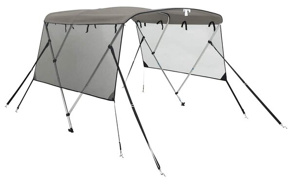 Tenda bimini s 3 luka i mrežastim zidovima 183x(185-198)x137 cm - Plava / 183 x (185-198) x 137 cm