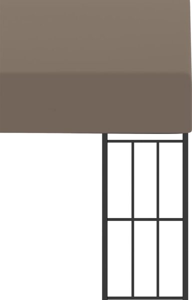 Zidna sjenica od tkanine 6 x 3 m smeđe-siva - Tupe / 6 x 3 m