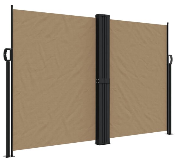 Bočna tenda na uvlačenje smeđesiva 160x1200 cm - Tupe / 160 x 1200 cm
