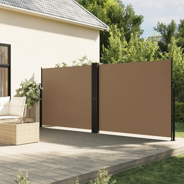 Bočna tenda na uvlačenje smeđesiva 160x1200 cm - Tupe / 160 x 1200 cm