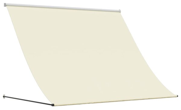 Tenda na uvlačenje krem 200 x 150 cm od tkanine i čelika - Krema / 200 x 150 cm