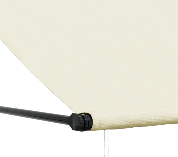 Tenda na uvlačenje krem 200 x 150 cm od tkanine i čelika - Krema / 200 x 150 cm