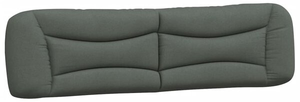 Krevet s madracem Hvar tamnosivi 200 x 200 cm od tkanine - Siva / 200 x 200 cm