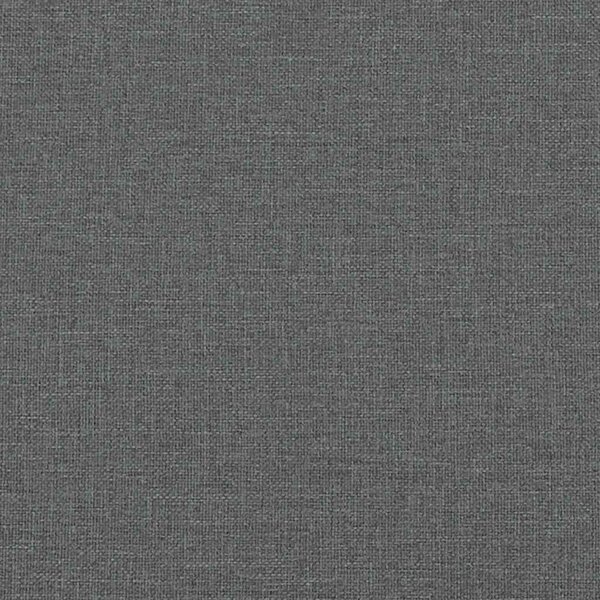 Krevet s madracem Hvar tamnosivi 200 x 200 cm od tkanine - Siva / 200 x 200 cm