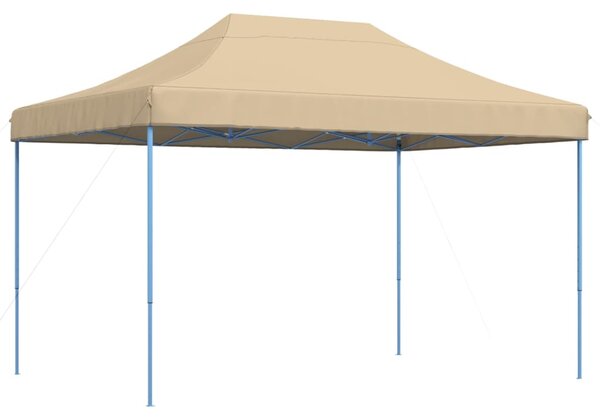 Sklopivi prigodni šator za zabave bež 410x279x315 cm - Bež / N/A
