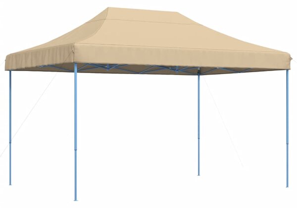 Sklopivi prigodni šator za zabave bež 410x279x315 cm - Bež / N/A