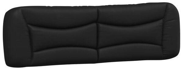 Krevet s madracem Hvar crno-bijeli 180 x 200 cm od umjetne kože - Crna / 180 x 200 cm