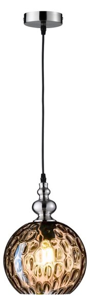 Smeđa staklena viseća svjetiljka Fischer & Honsel Uller Lumi