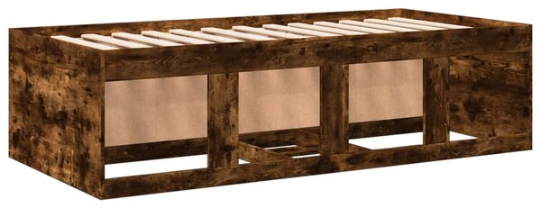 Dnevni krevet s ladicama bez madraca boja hrasta 90x200 cm - Smeđa / 90 x 200 cm