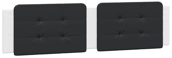 Okvir kreveta s LED-om bez madraca Zadar bijelo-crni 200 x 200 cm - Bijela / 200 x 200 cm