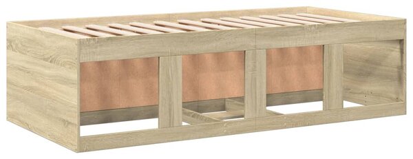 Dnevni krevet s ladicama bez madraca boja hrasta 75x190 cm - Smeđa / 75 x 190 cm