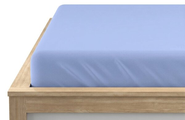 Pamuk plahta s gumicom STANDARD 90 x 200 cm plava