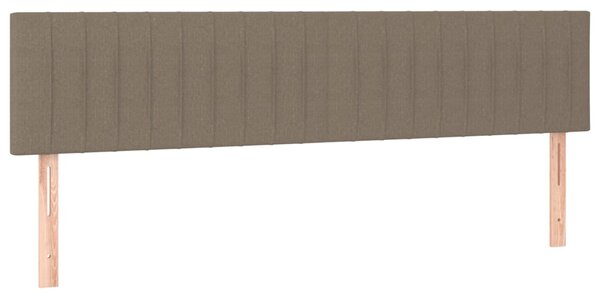 Krevet s oprugama i madracem smeđesivi 120 x 190 cm od tkanine - Tupe / 120 x 190 cm