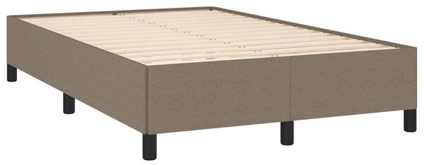 Krevet s oprugama i madracem smeđesivi 120 x 190 cm od tkanine - Tupe / 120 x 190 cm