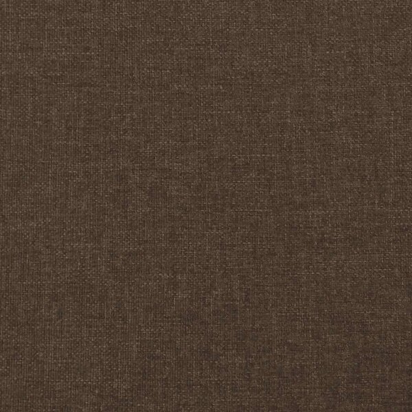 Krevet box spring s madracem tamnosmeđi 120 x 190 cm od tkanine - Smeđa / 120 x 190 cm