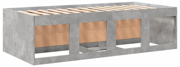 Dnevni krevet s ladicama bez madraca siva boja betona 90x200 cm - Siva / 90 x 200 cm