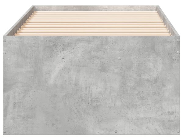 Dnevni krevet s ladicama bez madraca siva boja betona 90x200 cm - Siva / 90 x 200 cm
