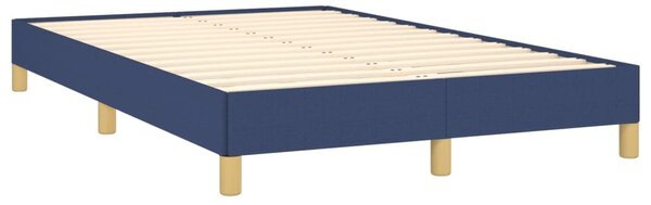 Krevet s oprugama i madracem LED plavi 120 x 190 cm od tkanine - Plava / 120 x 190 cm