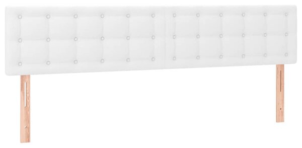 Krevet box spring s madracem bijeli 120x190 cm od umjetne kože - Bijela / 120 x 190 cm