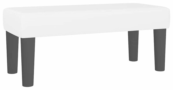 Krevet box spring s madracem bijeli 120x190 cm od umjetne kože - Bijela / 120 x 190 cm