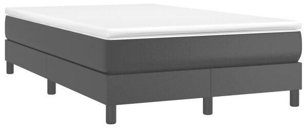 Krevet s oprugama i madracem crni 120x190 cm od umjetne kože - Crna / 120 x 190 cm