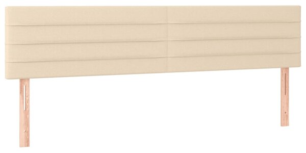 Krevet box spring s madracem krem 120 x 190 cm od tkanine - Krema / 120 x 190 cm