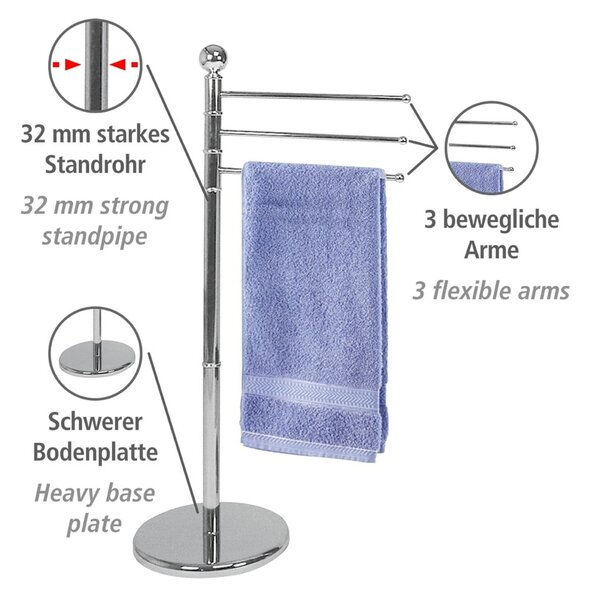 Stalak za ručnike Chrome Wenkoo Exclusive