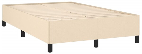 Krevet box spring s madracem krem 120 x 190 cm od tkanine - Krema / 120 x 190 cm