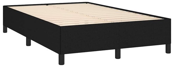 Krevet box spring s madracem crni 120 x 190 cm od tkanine - Crna / 120 x 190 cm
