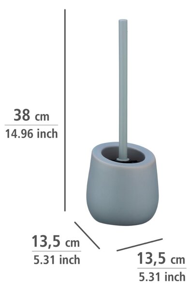 Siva keramička toaletna četka Wenko Badi