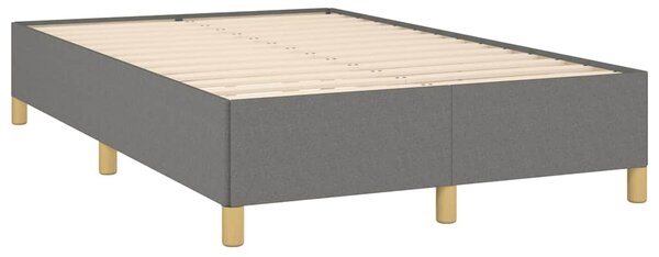 Krevet box spring s madracem tamnosivi 120 x 190 cm tkanina - Siva / 120 x 190 cm