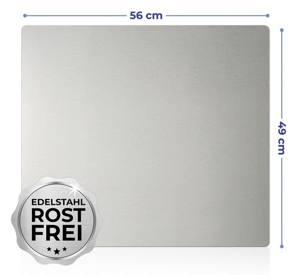 Zaštitna ploča od nehrđajućeg čelika Maximex Silver, 50 x 56 cm