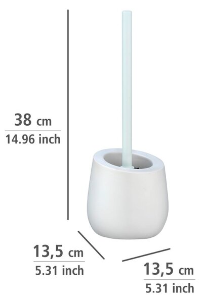 Bijela keramička WC četka Wenko Badi