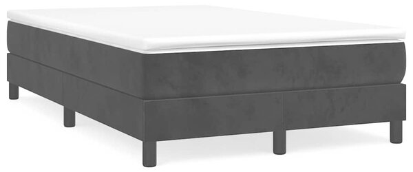 Krevet box spring s madracem crni 120 x 190 cm baršunasti - Crna / 120 x 190 cm