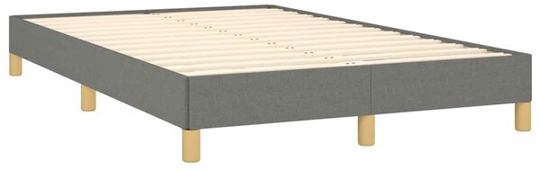 Krevet box spring s madracem LED tamnosivi 120 x 190 cm tkanina - Siva / 120 x 190 cm