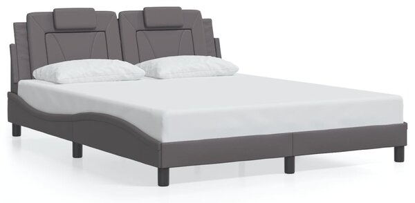 Okvir kreveta Viana s LED-om bez madraca sivi 160 x 200 cm - Siva / 160 x 200 cm